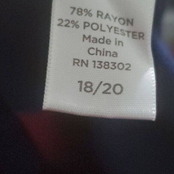 Avenue Purple & Burgandy Wide Striped Long Sleeve Dress Size 18/20 - Picture 8 of 8